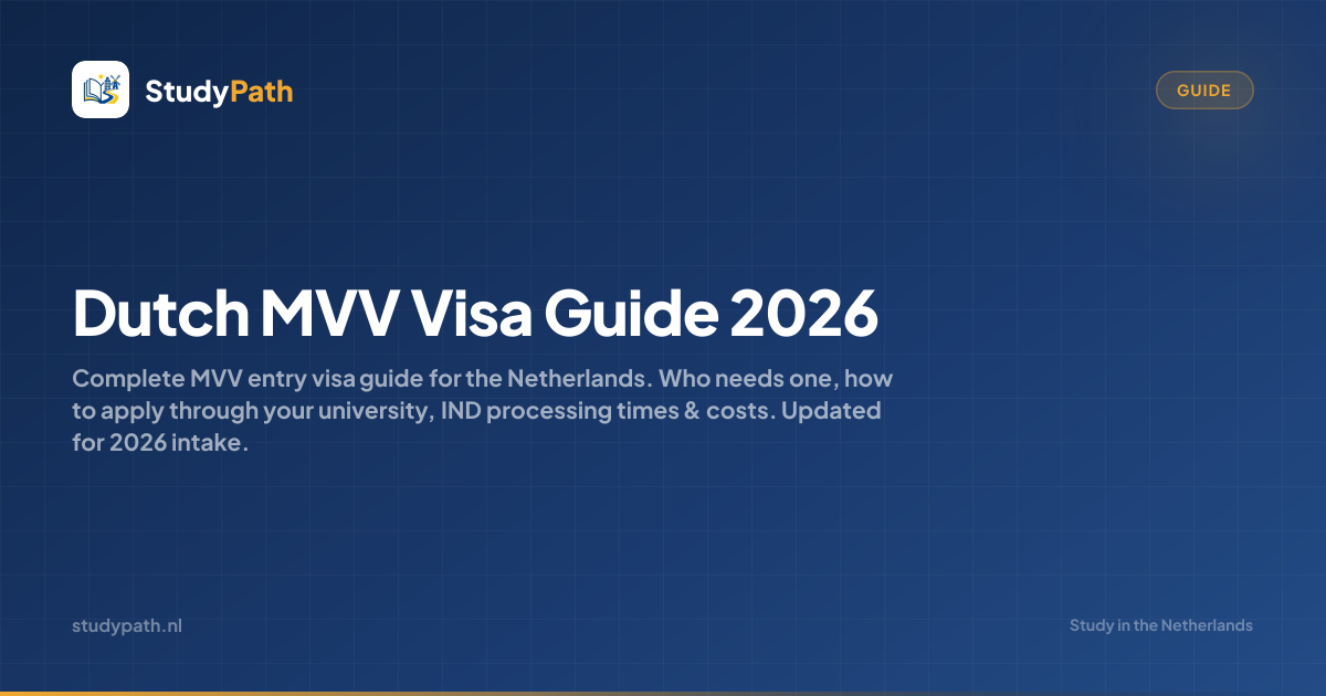 Dutch MVV Visa Guide 2026 | StudyPath