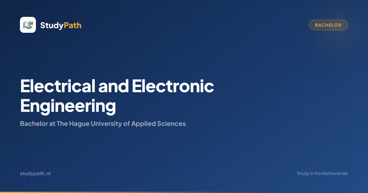 Electrical and Electronic Engineering (Bachelor) | The Hague University ...