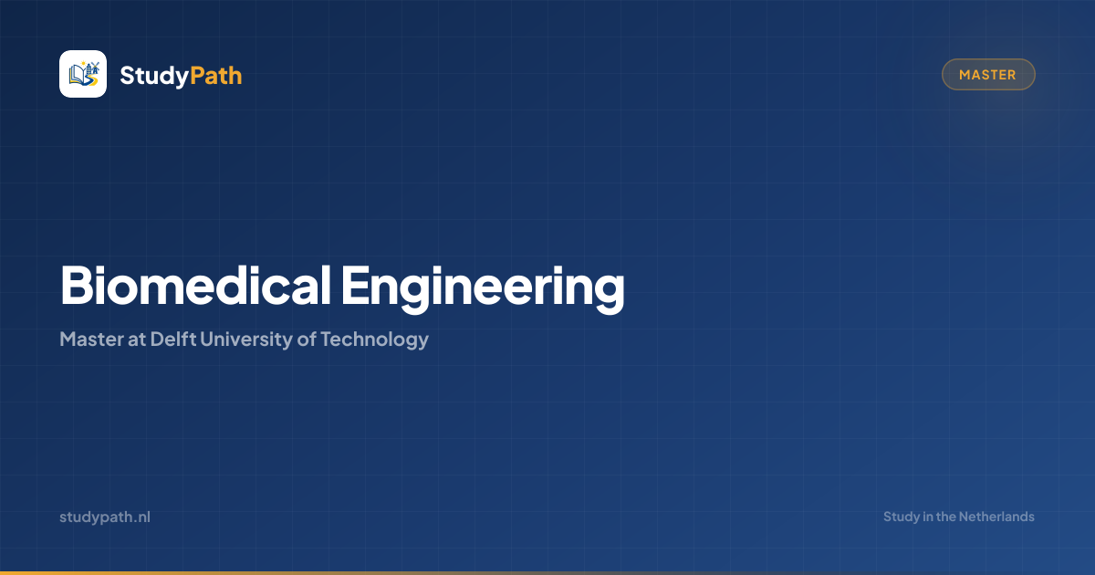 Biomedical Engineering (Master) | Delft University of Technology ...