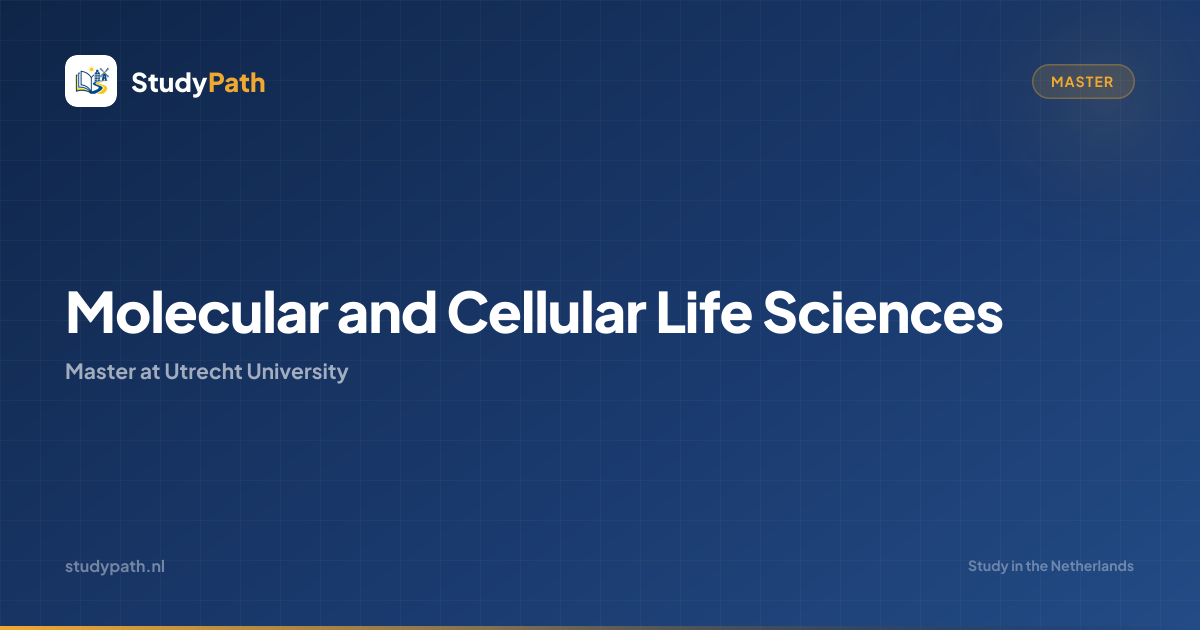 Molecular and Cellular Life Sciences (Master) | Utrecht University ...