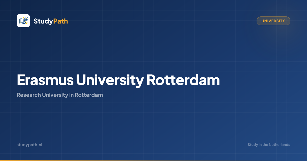 Erasmus University Rotterdam - Dutch University Guide | StudyPath